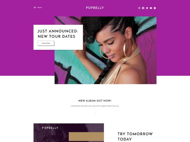 Popbelly Music WordPress Theme