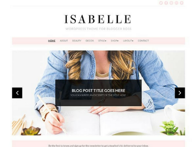 Isabelle WordPress Theme