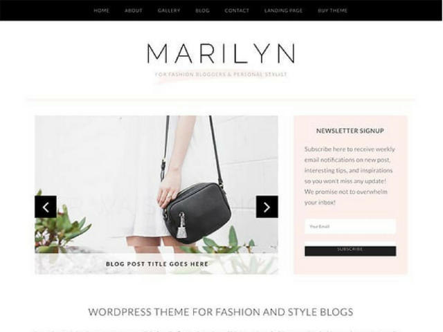 Marilyn WordPress Theme