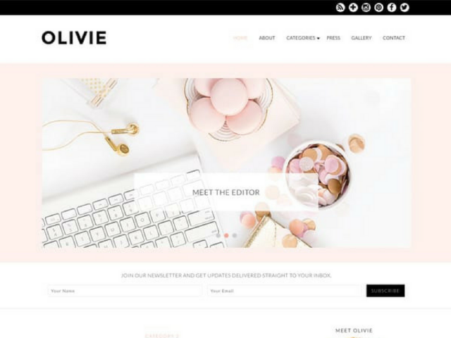 Olivie WordPress Theme