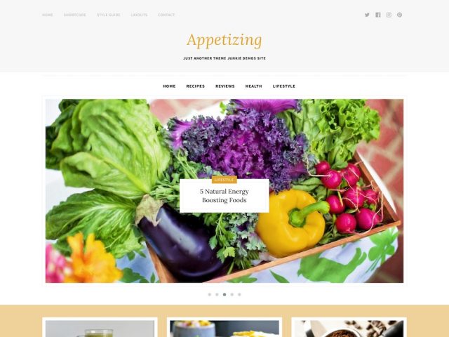 Appetizing – Food Blog WordPress Theme