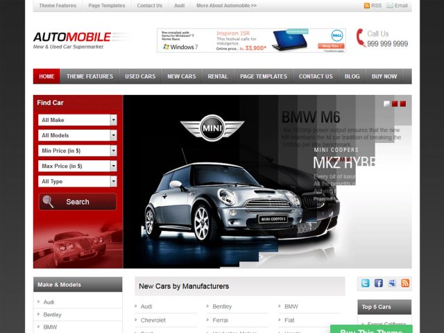 Automobile – Car WordPress Theme