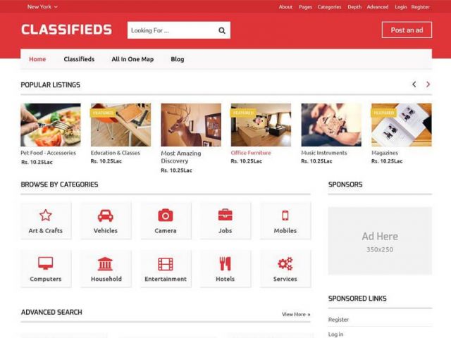 Classifieds WordPress Theme