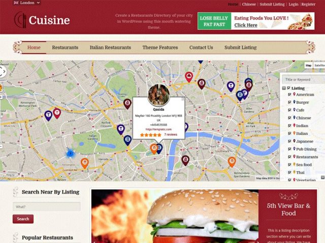 Cuisine – WordPress Food Directory Theme