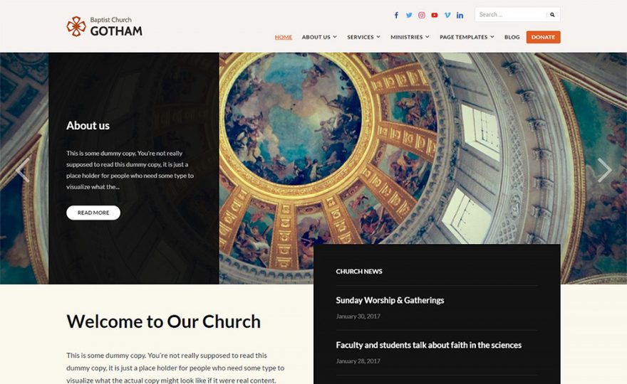 Faith WordPress Theme