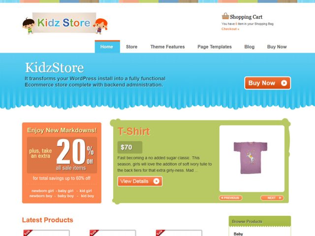 Kidzstore – WordPress eCommerce Theme