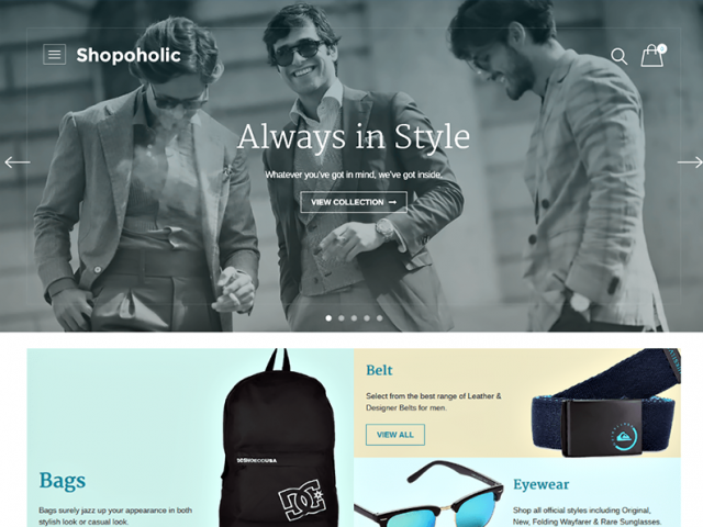 Shopoholic WordPress Theme