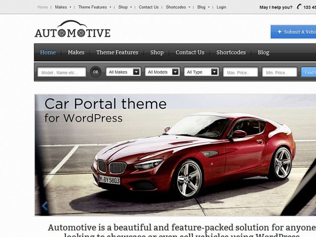 Automotive WordPress Theme