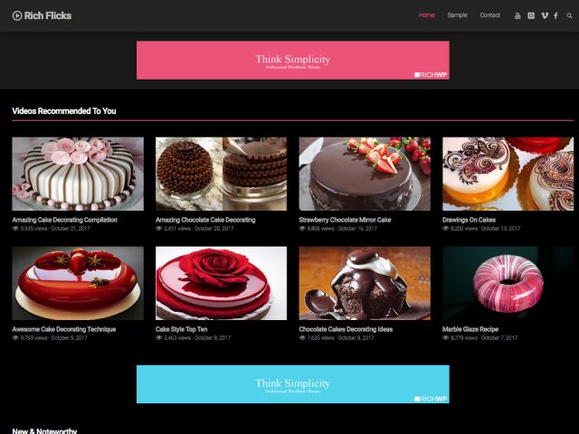 Rich Flicks – WordPress Video Theme