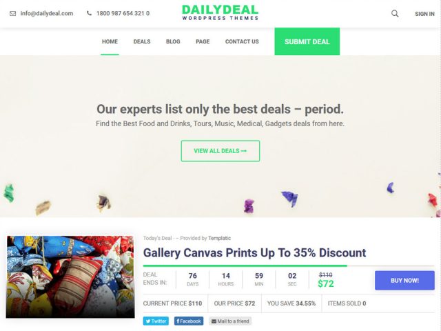 WP-Deal – Daily Deals & Coupon WordPress Theme