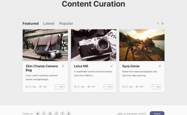 Content Curation & Social Voting WordPress Themes