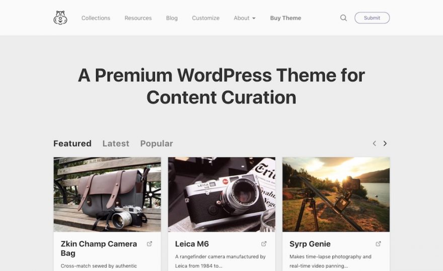 Content Curation & Social Voting WordPress Themes